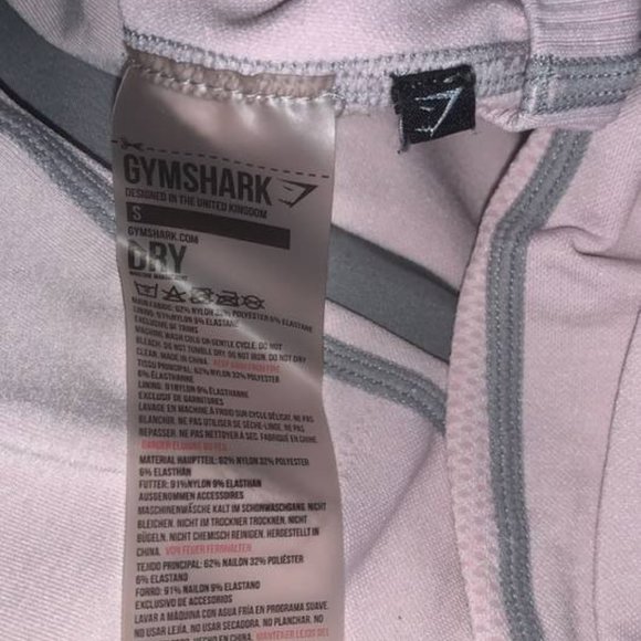 GymShark Light Grey/Light Pink 3 Piece Set: Crop Top, Sports Bra, and Leggings - Picture 10 of 10